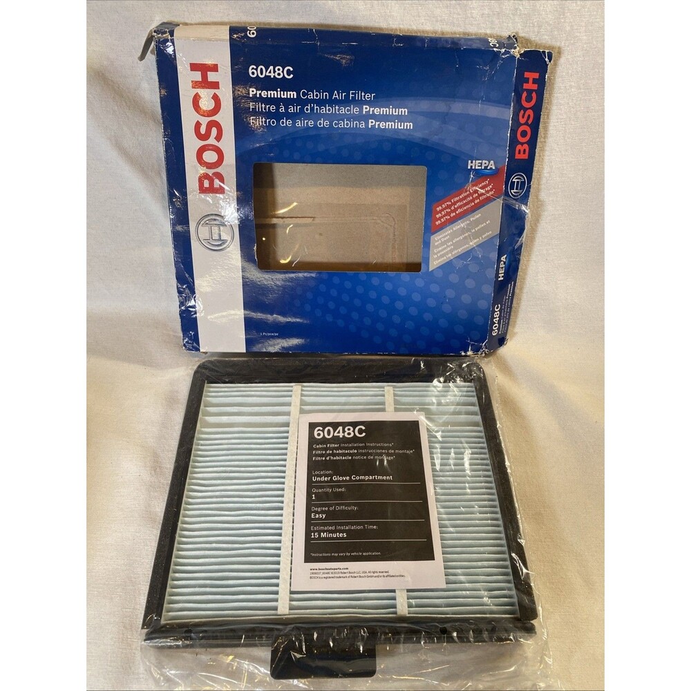 NEW NIB BOSCH 6048C HEPA Premium Cabin Air Filter Comp w/ Select Ford Trucks SUV